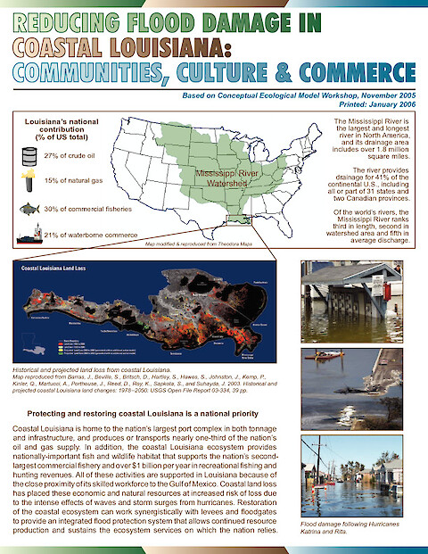 Reducing flood damage in coastal Louisiana: Communities, culture & commerce (Page 1)