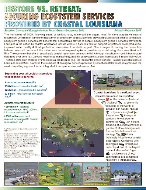 Restore vs. Retreat: Securing ecosystem services provided by coastal Louisiana (Page 1)