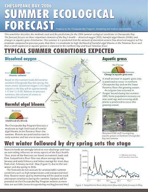 MASC Newsletter 5 - Ecological Forecast, Summer 2006 (Page 1)