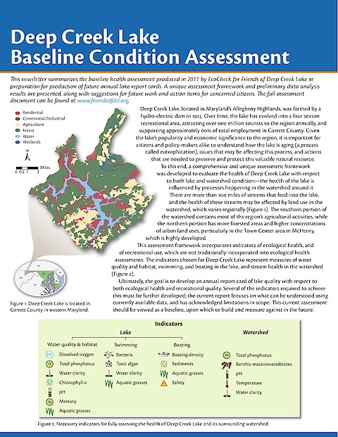 Deep Creek Lake Baseline Condition Assessment (Page 1)