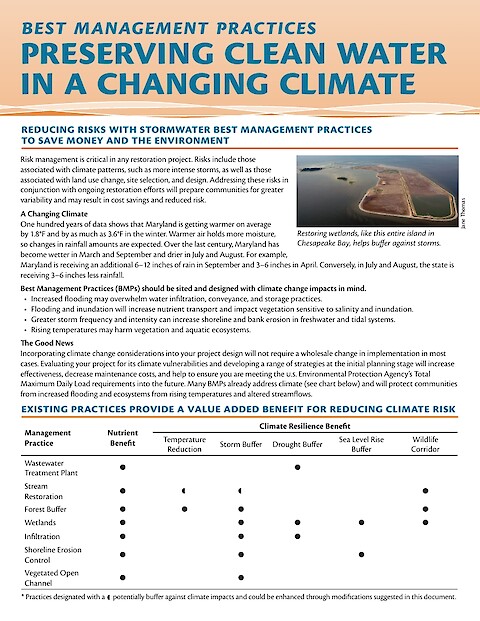 Best Management Practices: Preserving clean water in a changing climate (Page 1)