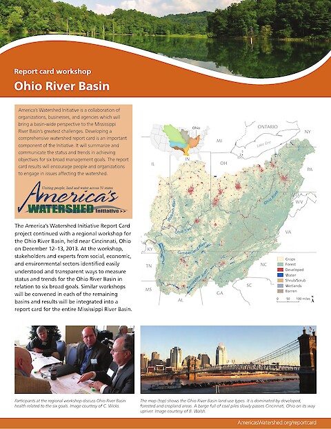 Ohio River Basin report card workshop newsletter (Page 1)