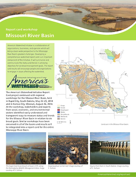 Missouri River Basin report card workshop newsletter (Page 1)