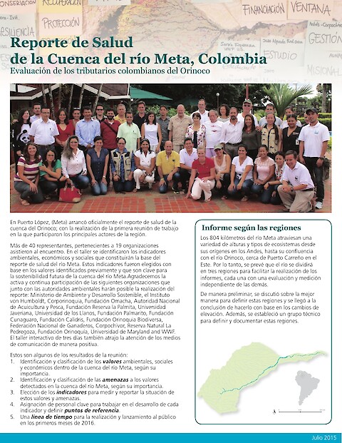 Reporte de Salud de la Cuenca del río Meta, Colombia  (Page 1)