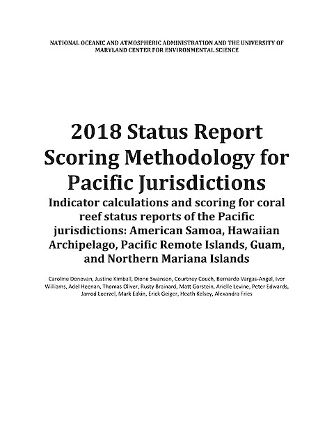2018 Status Report Scoring Methodology for Pacific Jurisdictions (Page 1)