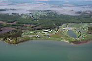 Golf course in Sinepuxent Bay. Newport Bay is visible in the background.