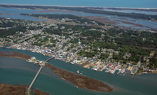 The town of Chincoteague on Chincoteague Island in Chincoteague Bay!
