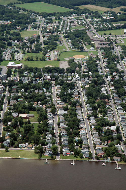 The historic district of Cambridge, Maryland