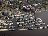 Marina on the West Channel of the Patapsco River, Baltimore.