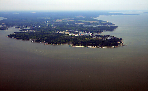 Stingray Point on the southern shores of the Rappahannock River, Virginia