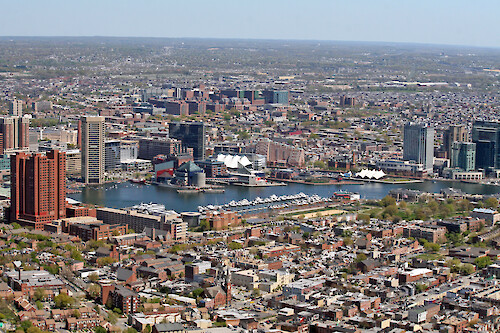 Downtown Baltimore, Maryland
