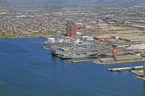 Canton Industrial Area, Southeast Baltimore, MD, USA