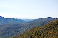 View of Shenandoah National Park, Virginia.