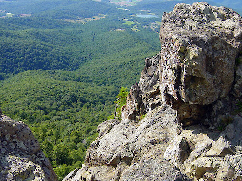 Rocky outcropping overlook from Shenandoah National Park