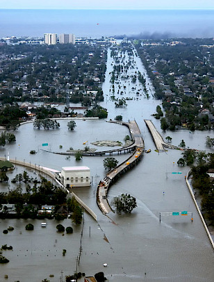 The Aftermath of Hurricane Katrina (Credit: AP Photo,U.S. Coast Guard, Petty Officer 2nd Class Kyle Niemi)