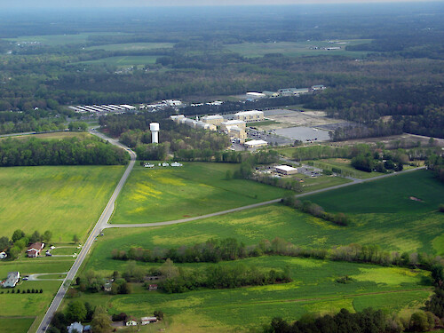 Looking north toward Wor-Wic Community College in Salisbury, MD.