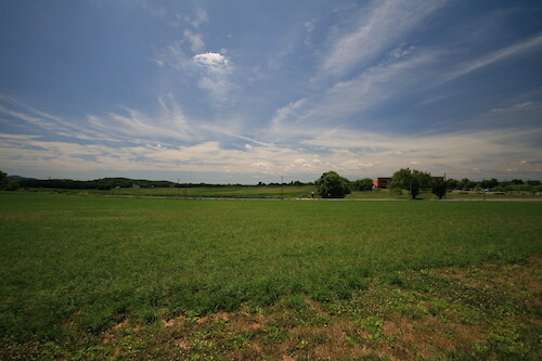 Farm fields next to the Visitors' Center at Monocacy National Battlefield