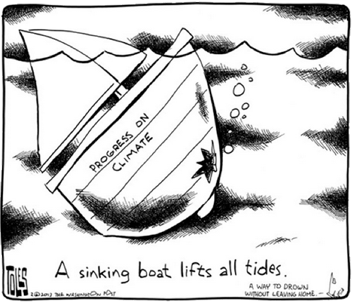Sinking boat cartoon