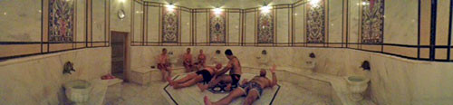 Turkish baths at conference hotel