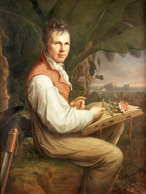 Alexander von Humboldt imagining the day when a free symbol library simplifies the task of creating conceptual diagrams.
