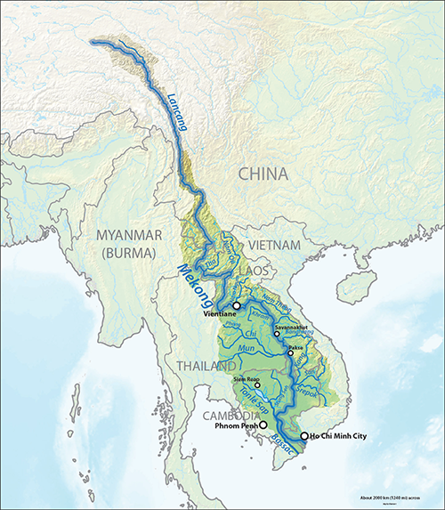 Mekong River Basin. Credit: Wikimedia Commons