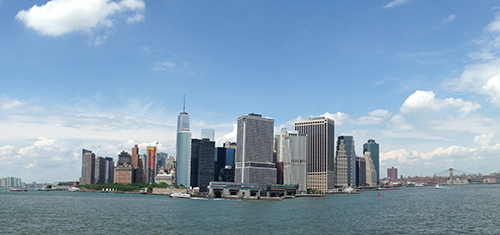 A view of Manhattans skyline as we ferried back across at the end of the symposium. Credit: Dylan Taillie