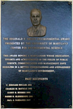Bas relief plaque of Reginald Truitt.