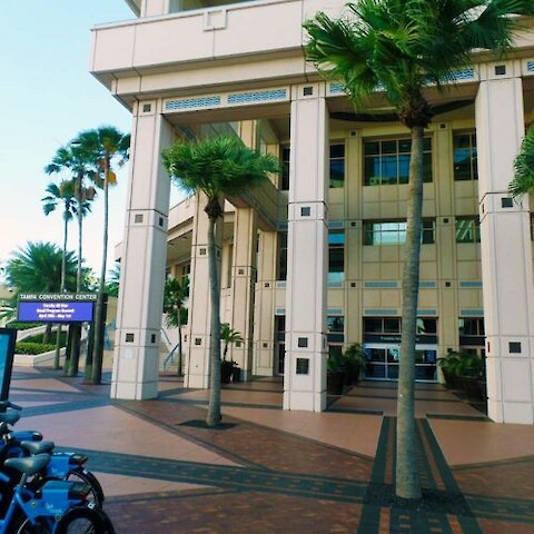 The 2016 conference was held at the Tampa Convention Center, a large complex on the waterfront, with nearby hotels and restaurants for attendees.
