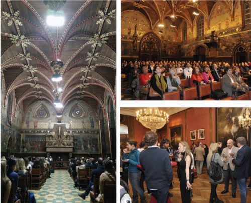 Welcome reception at the prestigious Gothic hall of the Bruges town hall. Credit: Vanessa Vargas