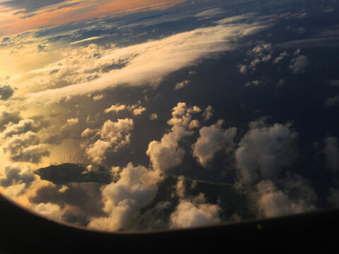 Flying from Guam to Saipan, we passed over Rota. Photo credit: Alex Fries