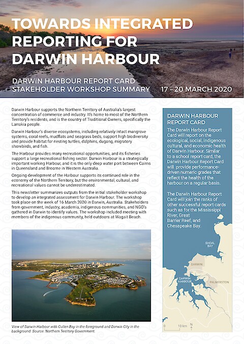Towards integrated reporting for Darwin Harbour (Page 1)