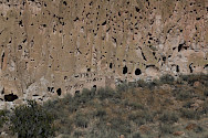Pueblo structure at Bandelier National Monument in Los Alamos, NM