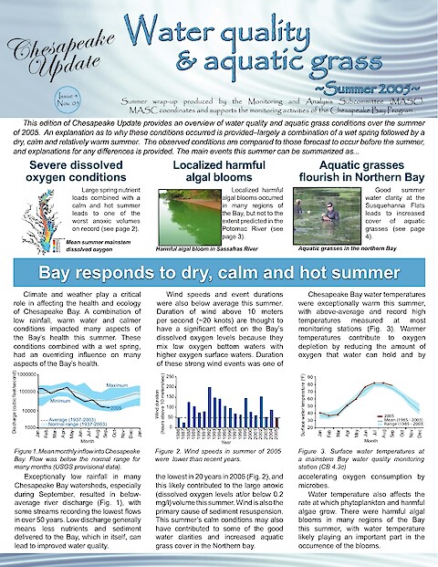 MASC Newsletter 4 - Water Quality and Aquatic Grass Wrap Up (Page 1)