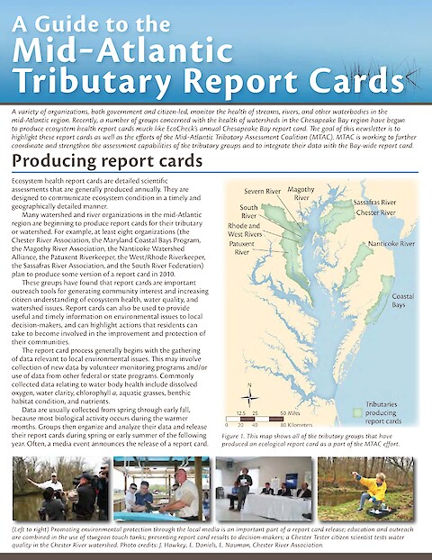 A Guide to the Mid-Atlantic Tributary Report Cards (Page 1)