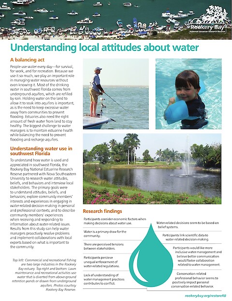 Restoring the Rookery Bay Estuary Project- Understanding Local Attitudes About Water (Page 1)