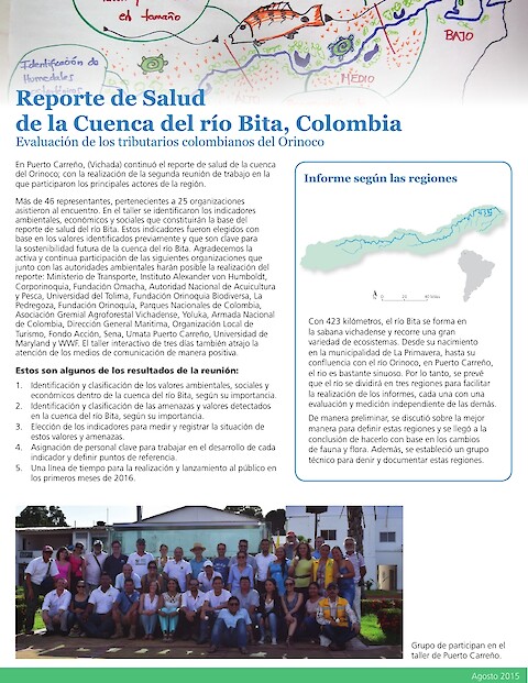 Reporte de Salud de la Cuenca del río Bita, Colombia (Page 1)