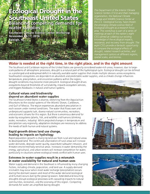 Ecological Drought in the Southeast United States (Page 1)