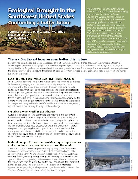 Ecological Drought in the Southwest United States (Page 1)
