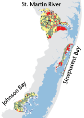 Land use in Maryland's Coastal Bays watersheds
