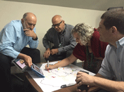 workshop participants collaborate in Rio de Janeiro