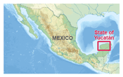 Yucatan state map