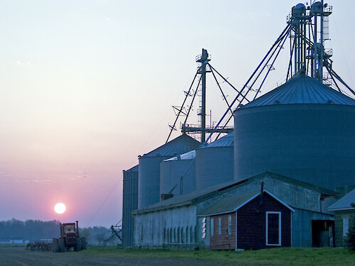 Grain Silos near Cambridge MD