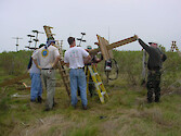 DoD and U.S. Fish and Wildlife Service personnel restore Heron Nesting Platforms at Bloodsworth Island, MD