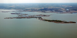 Mills Island in Chincoteague Bay, a rapidly-disappearing, eroding marsh island