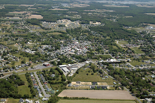 The historic town of Berlin, Maryland, in the Newport Bay watershed