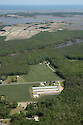Poultry farming in Newport Bay watershed. Sinepuxent Bay and Assateague Island are visible in the background.