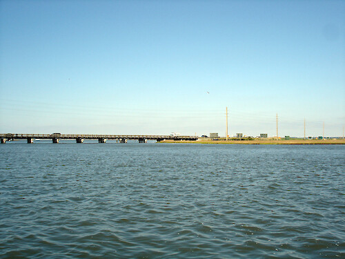 Chincoteague Bridge taken from buoy deployment site.