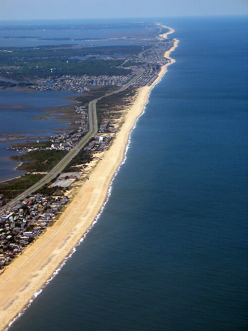 North view of Ocean City, MD. 