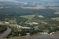 Aerial view of the Horn Point Laboratory campus on the Choptank River