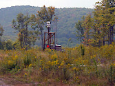 Weather and atmospheric chemistry field station overlooking Savage River Reservoir, Garett County, western Maryland.